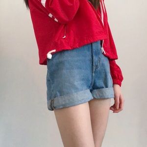 Urban Outfitters Medium Wash High Waisted Shorts